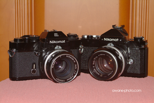 Nikomat EL and Nikomat FTN black